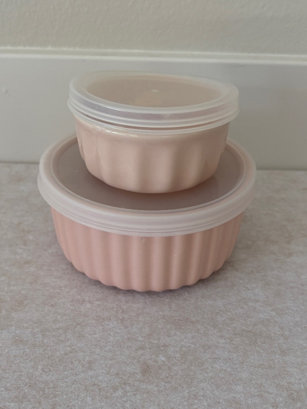 Blush Greengate Denmark Ramekin with lids Set of 2